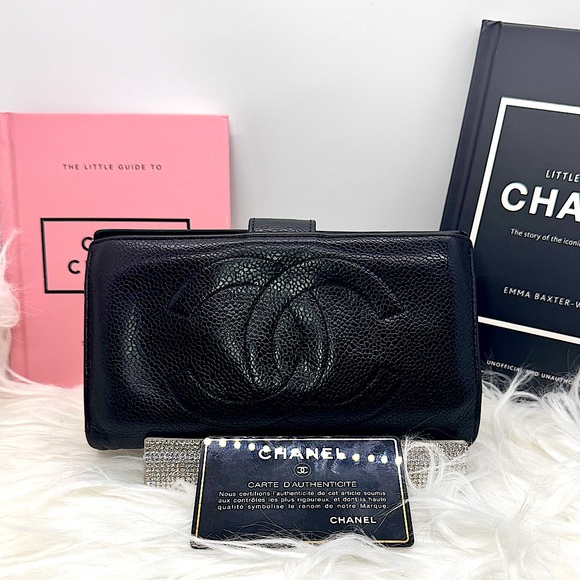 CHANEL BLK Caviar Leather Long Wallet - Picture 5 of 16